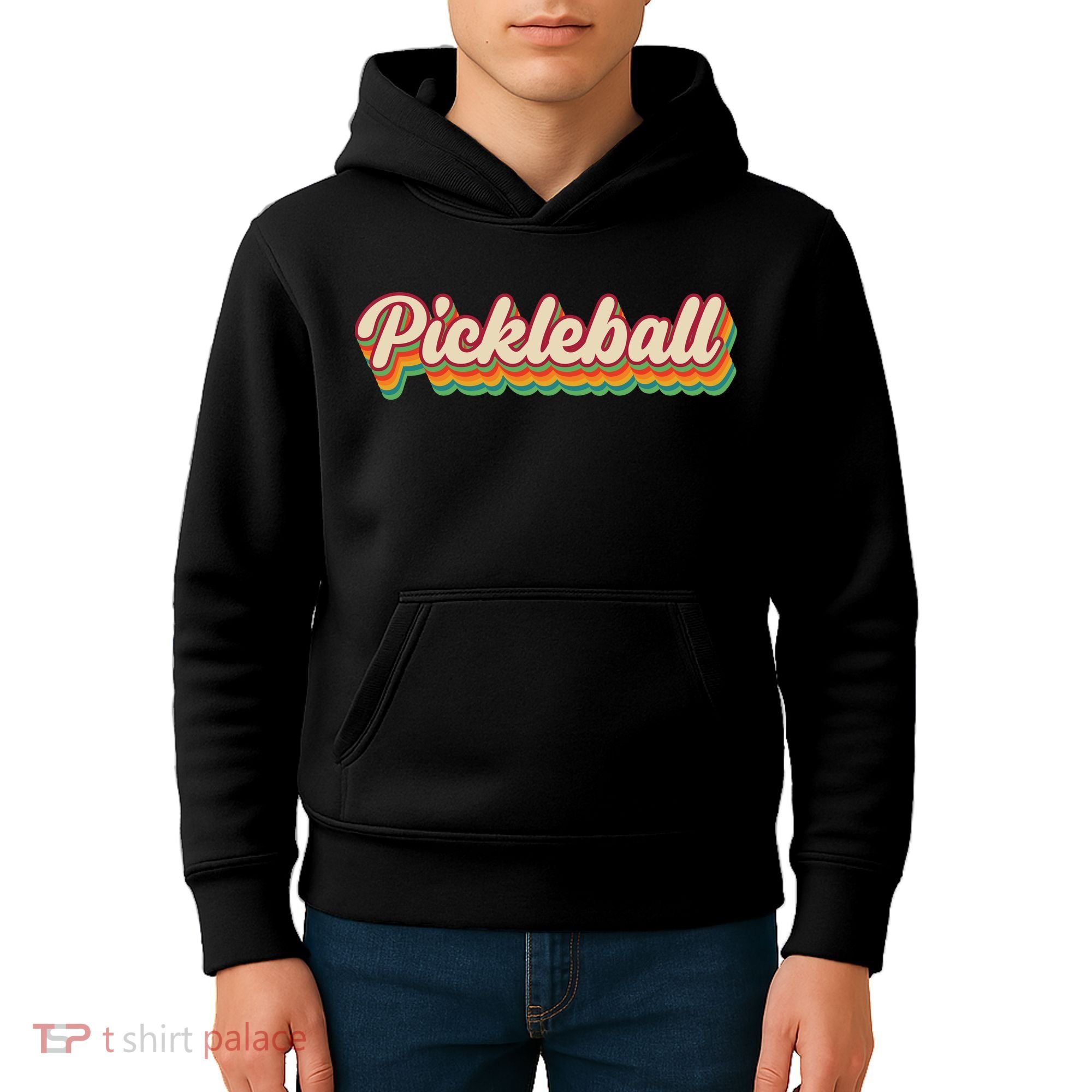 Retro Pickleball Kids Hoodie