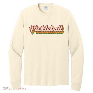 Retro Pickleball Long Sleeve Shirt
