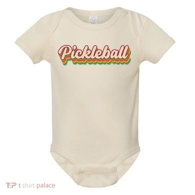 Retro Pickleball Baby Bodysuit