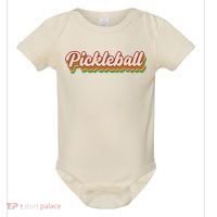 Retro Pickleball Baby Bodysuit thumb 0