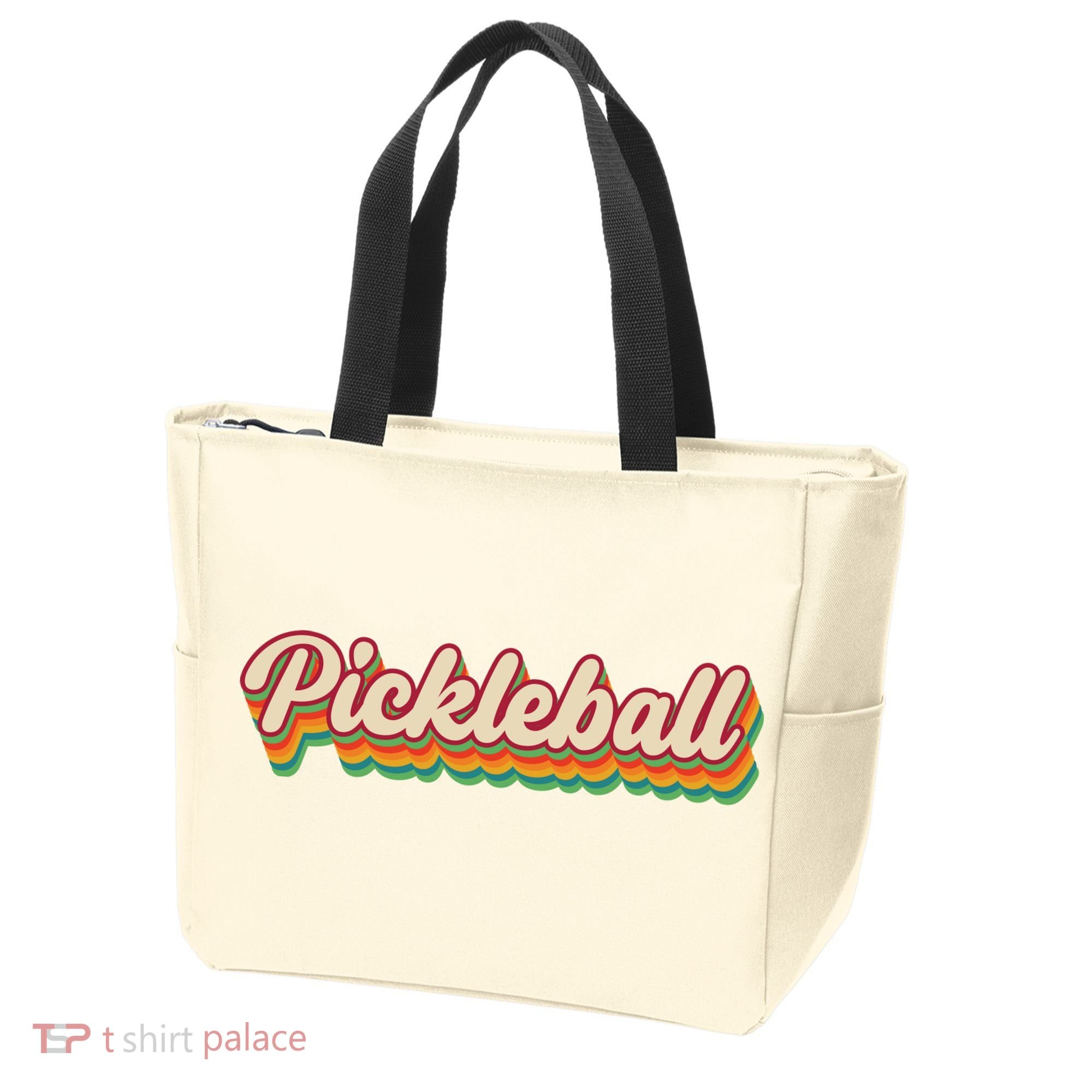 Retro Pickleball Tote Bag
