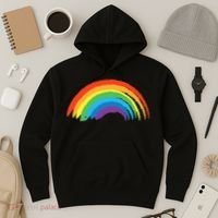 Rainbow Pride Retro Hoodie thumb 3