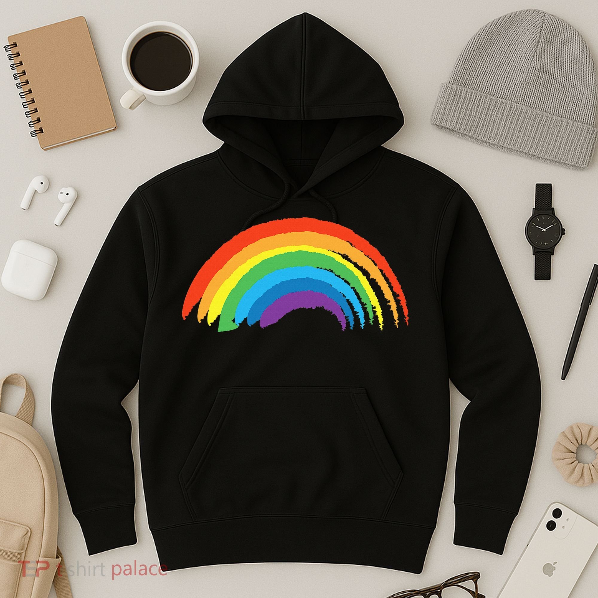 Rainbow Pride Retro Hoodie