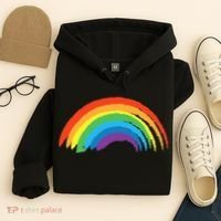 Rainbow Pride Retro Hoodie thumb 4