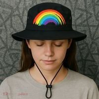 Rainbow Pride Retro Bucket Hat thumb 3