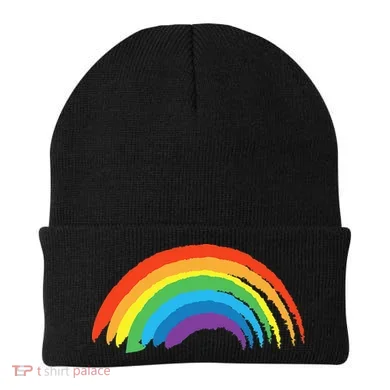 Rainbow Pride Retro Beanie