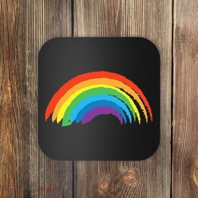 Rainbow Pride Retro Coaster