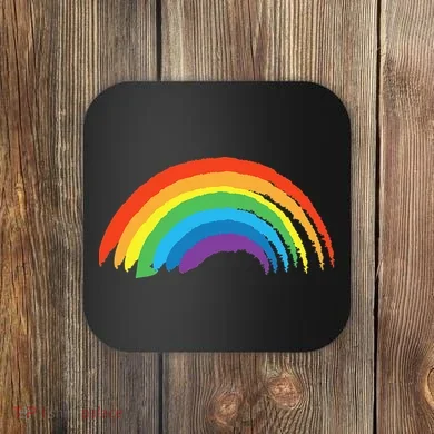 Rainbow Pride Retro Coaster