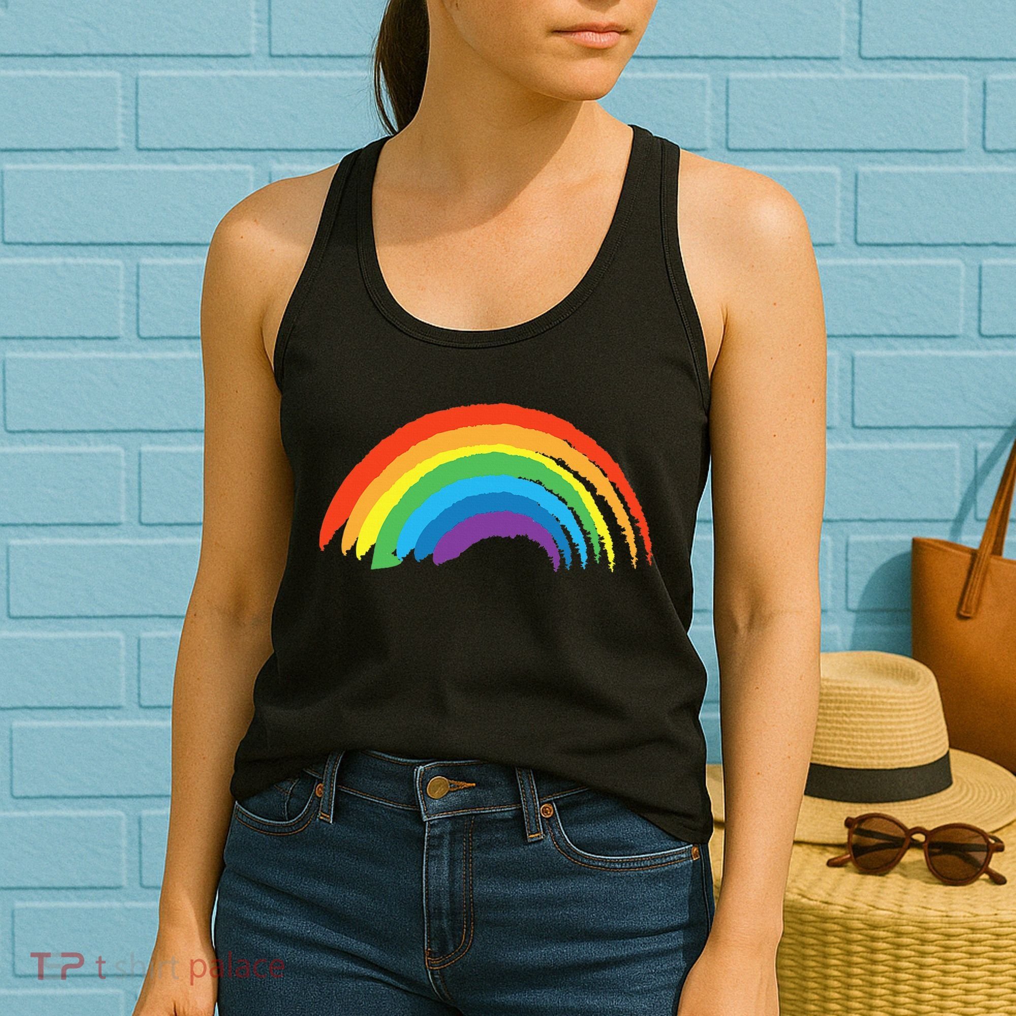 Rainbow Pride Retro Women's Tank Top