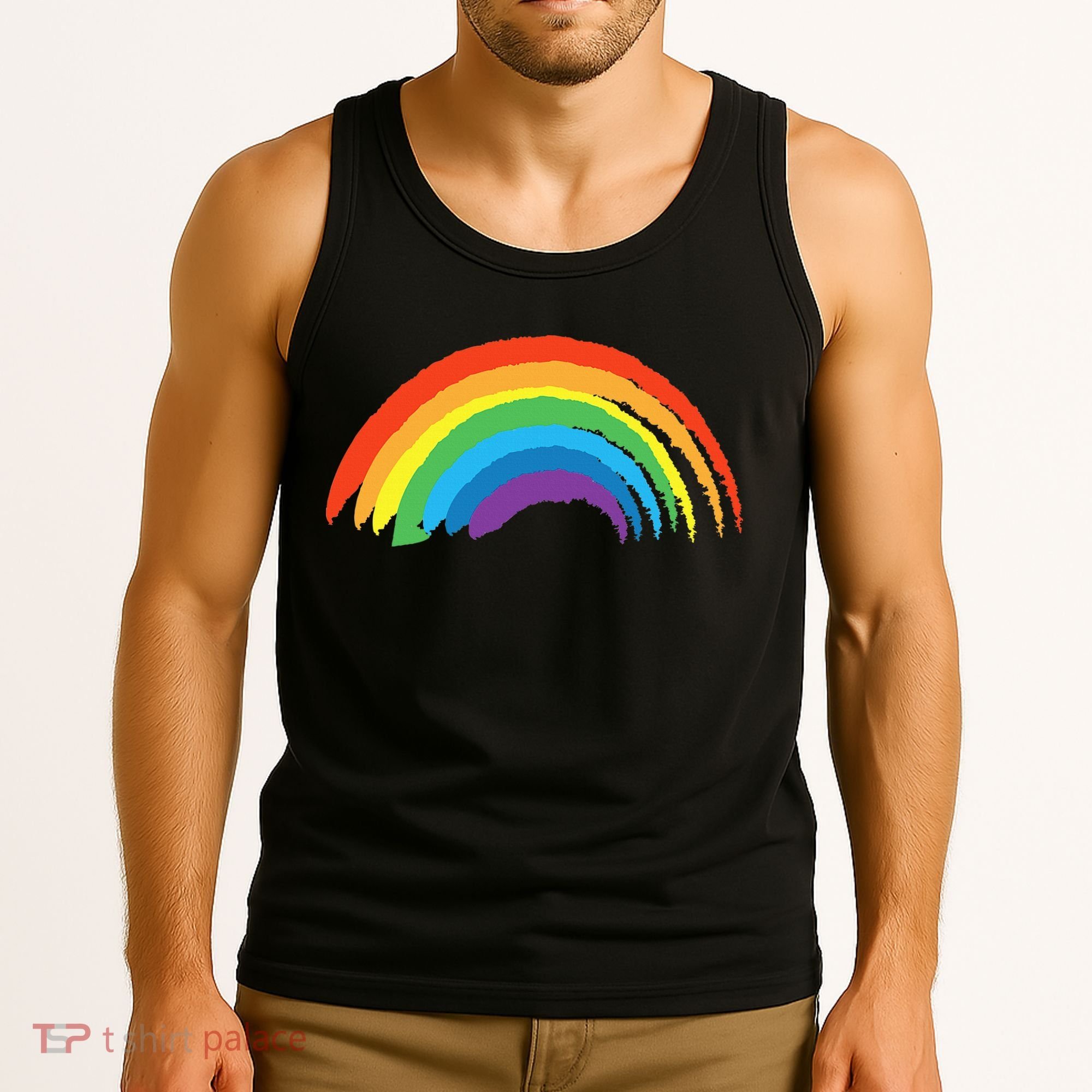 Rainbow Pride Retro Tank Top