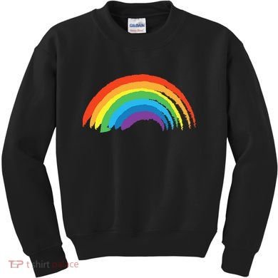 Rainbow Pride Retro Kids Sweatshirt