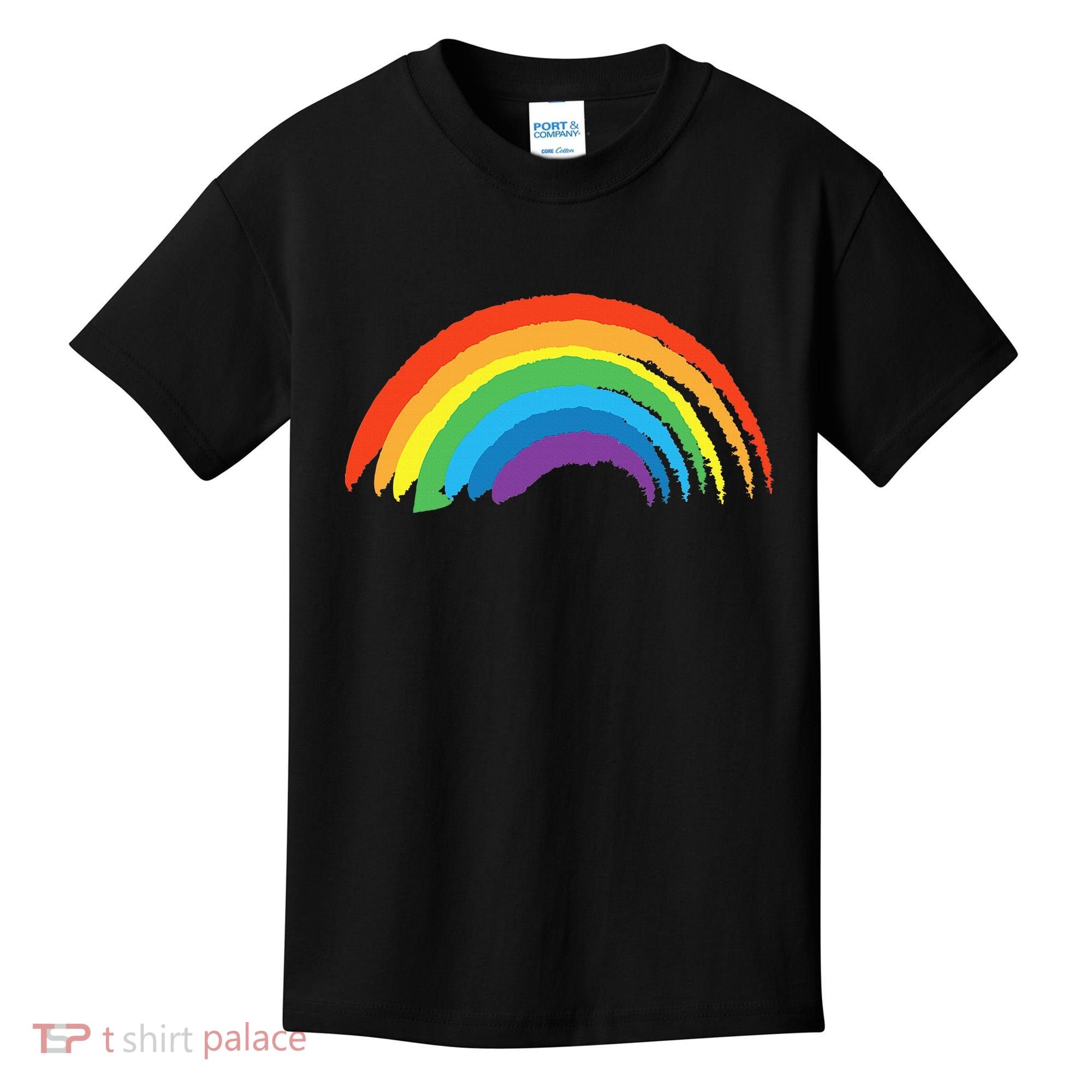 Rainbow Pride Retro Kids T-Shirt