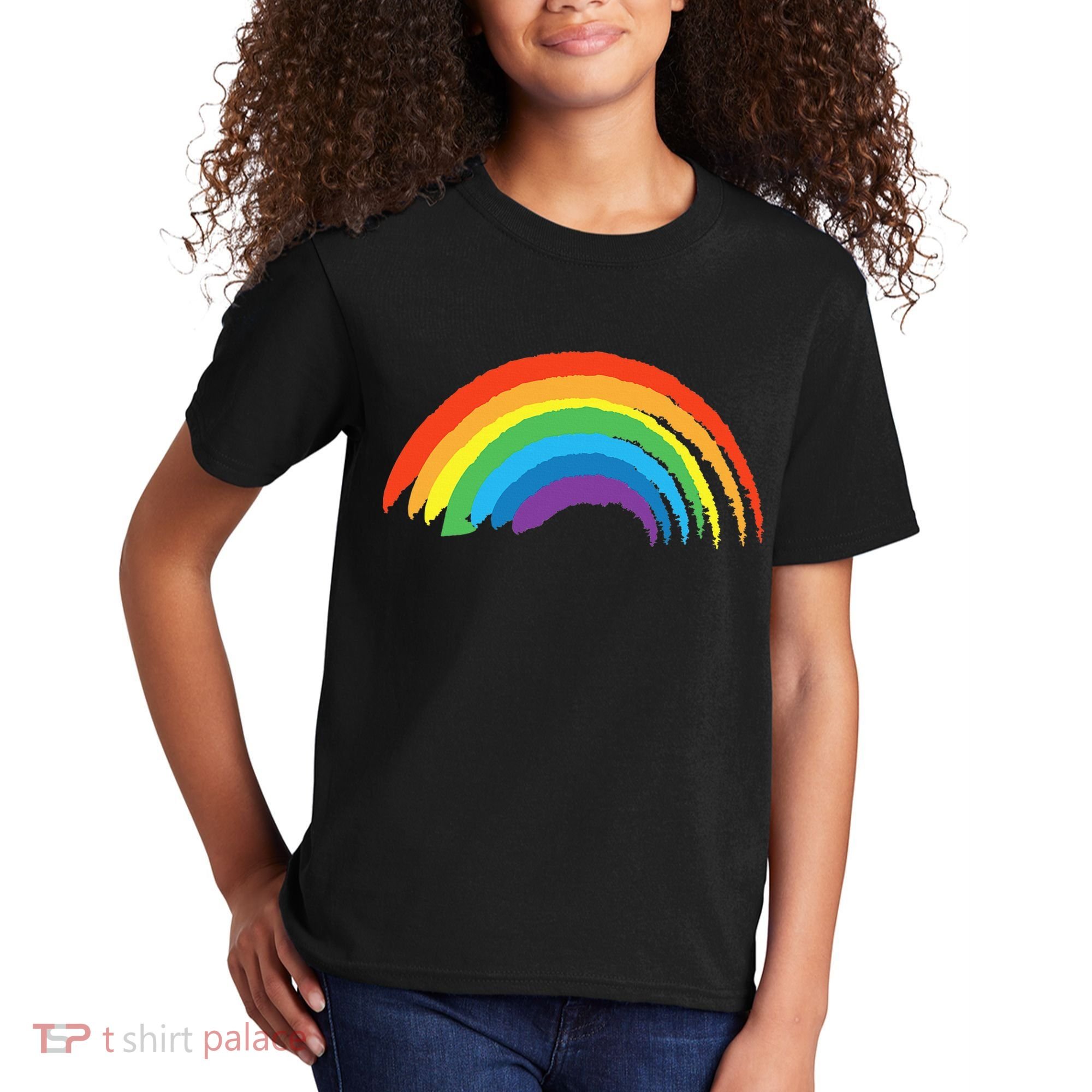 Rainbow Pride Retro Kids T-Shirt