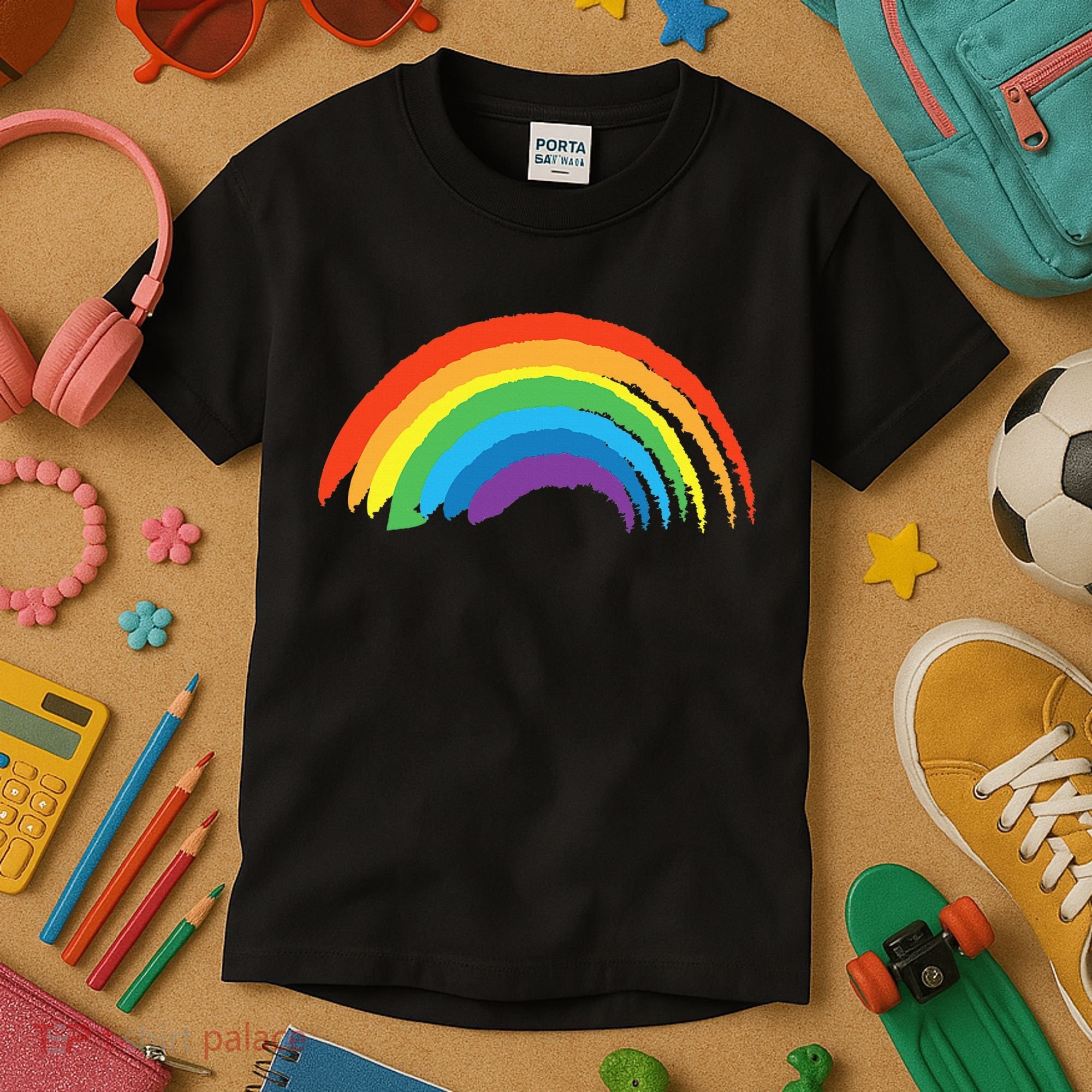 Rainbow Pride Retro Kids T-Shirt