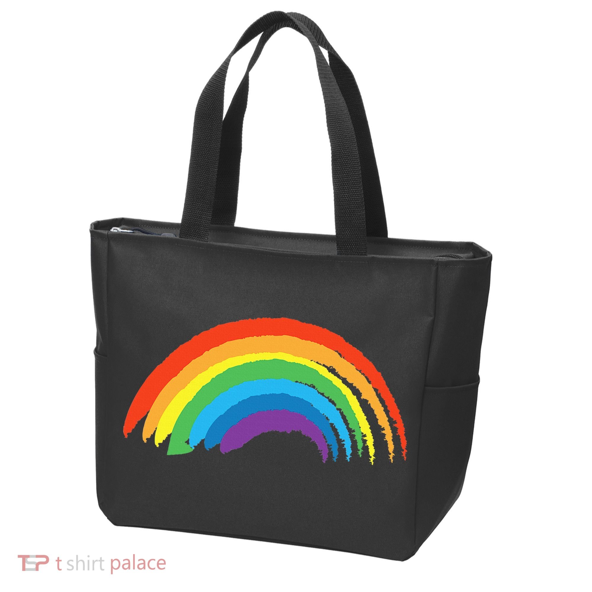 Rainbow Pride Retro Tote Bag