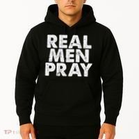 Real Pray Religious God Jesus Faith Christian Catholic Hoodie thumb 2