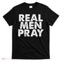 Real Pray Religious God Jesus Faith Christian Catholic T-Shirt thumb 0