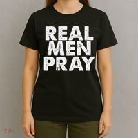 Real Pray Religious God Jesus Faith Christian Catholic T-Shirt thumb 4