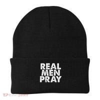 Real Pray Religious God Jesus Faith Christian Catholic Beanie thumb 0