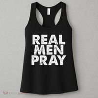 Real Pray Religious God Jesus Faith Christian Catholic Women's Tank Top thumb 3