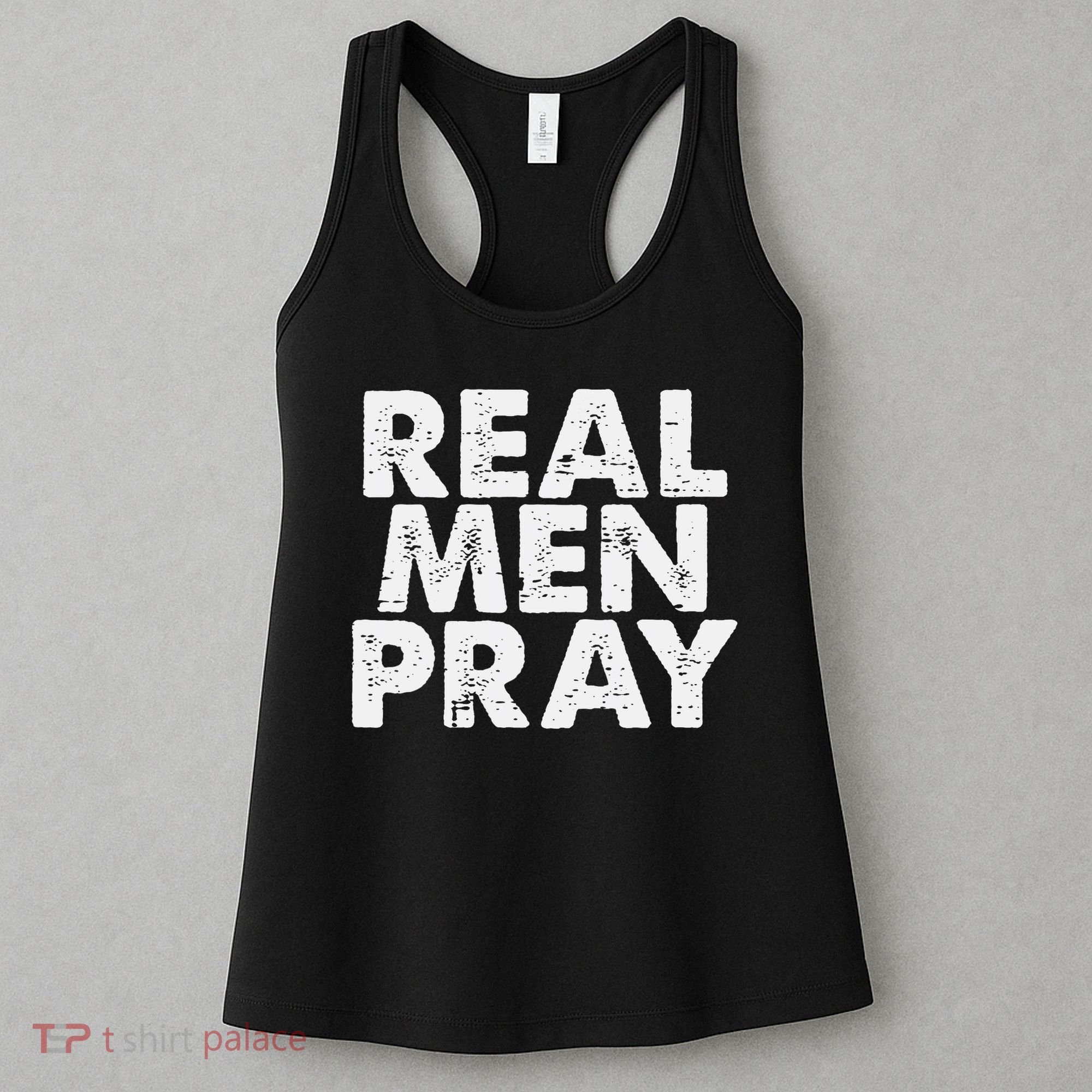 Real Pray Religious God Jesus Faith Christian Catholic Women's Tank Top