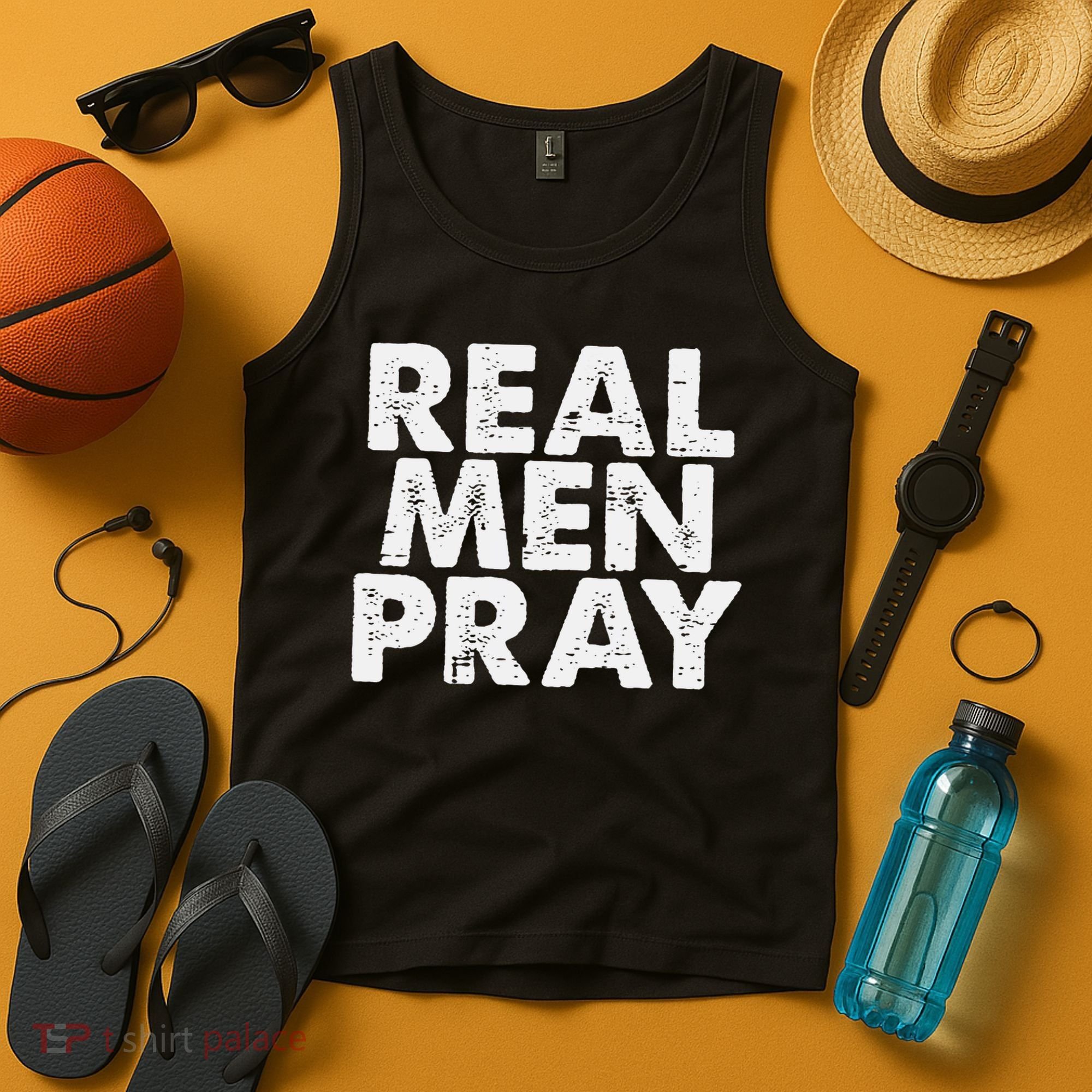 Real Pray Religious God Jesus Faith Christian Catholic Tank Top
