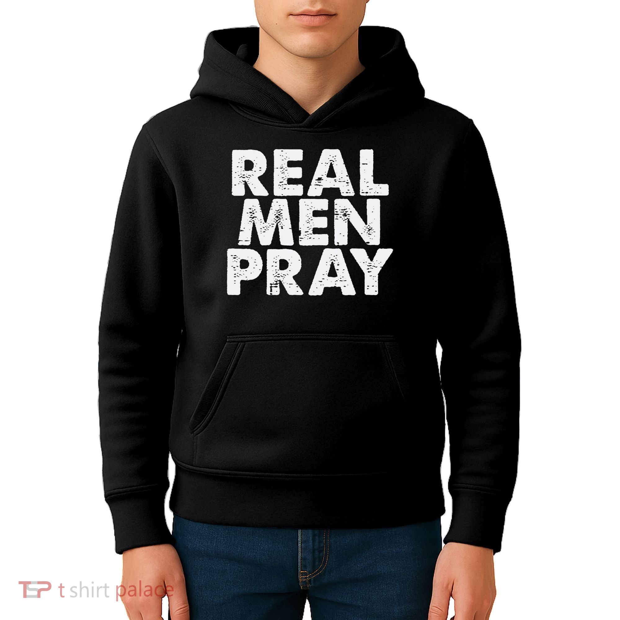 Real Pray Religious God Jesus Faith Christian Catholic Kids Hoodie