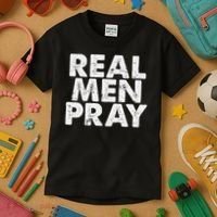 Real Pray Religious God Jesus Faith Christian Catholic Kids T-Shirt thumb 3