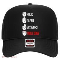 Rock Paper Scissors Table Saw Funny Woodworking Woodworker Gift Hat thumb 0