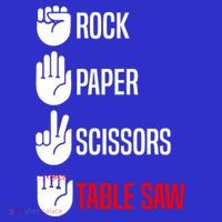 Rock Paper Scissors Table Saw Funny Woodworking Woodworker Gift Long Sleeve Shirt thumb 2