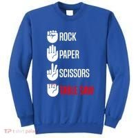 Rock Paper Scissors Table Saw Funny Woodworking Woodworker Gift Sweatshirt thumb 0