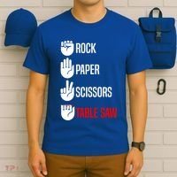 Rock Paper Scissors Table Saw Funny Woodworking Woodworker Gift T-Shirt thumb 6