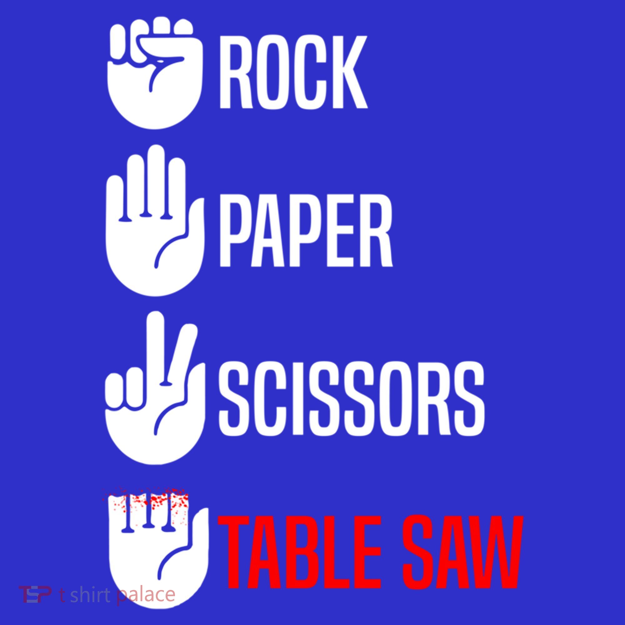 Rock Paper Scissors Table Saw Funny Woodworking Woodworker Gift Visor