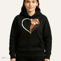Red Panda S For Women Heart Cute Red Panda Hoodie thumb 5