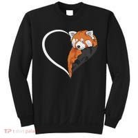 Red Panda S For Women Heart Cute Red Panda Sweatshirt thumb 0