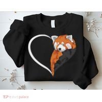 Red Panda S For Women Heart Cute Red Panda Sweatshirt thumb 2