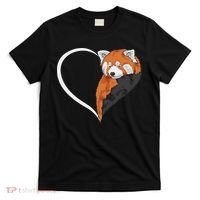 Red Panda S For Women Heart Cute Red Panda T-Shirt thumb 0