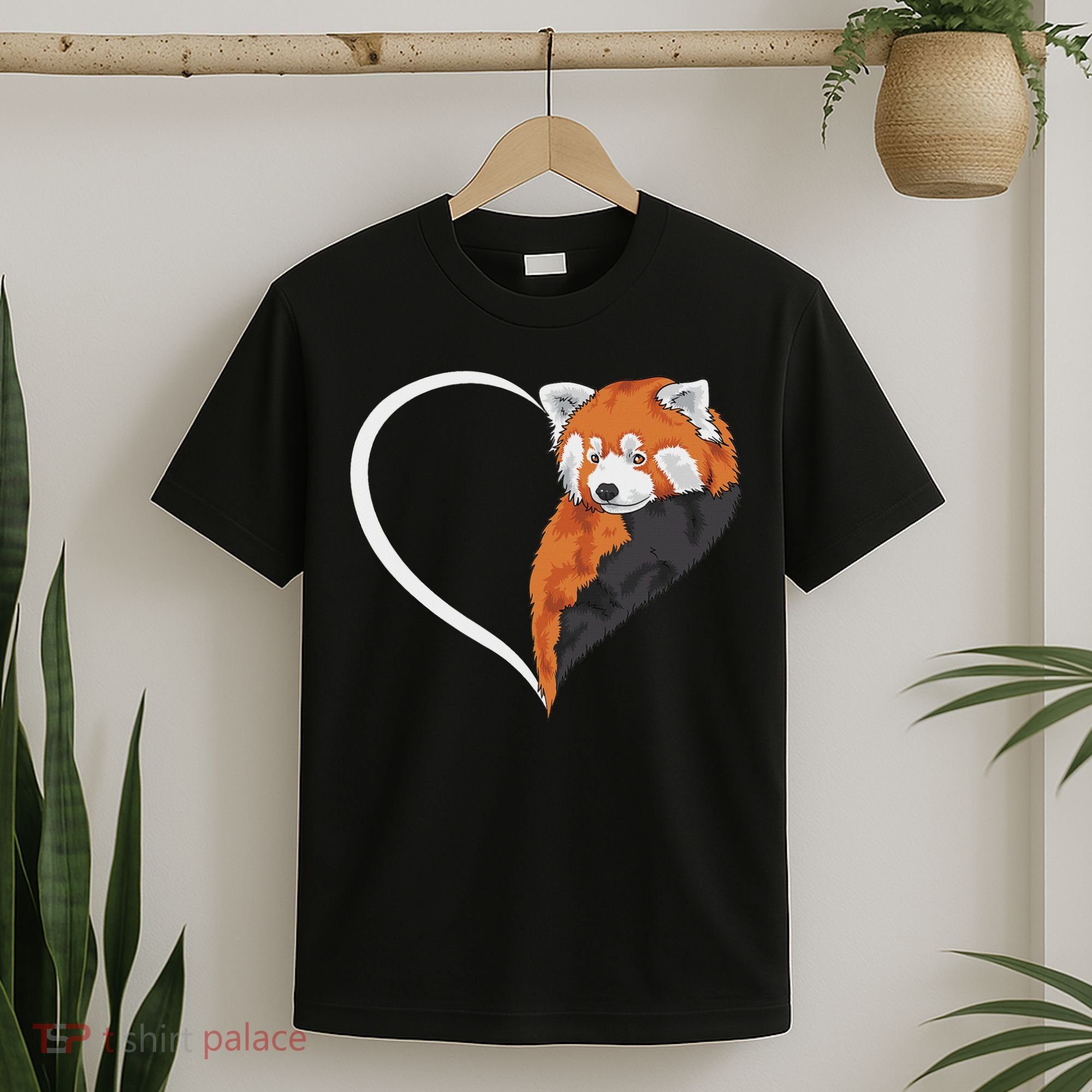 Red Panda S For Women Heart Cute Red Panda T-Shirt