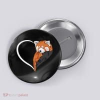 Red Panda S For Women Heart Cute Red Panda Button thumb 0