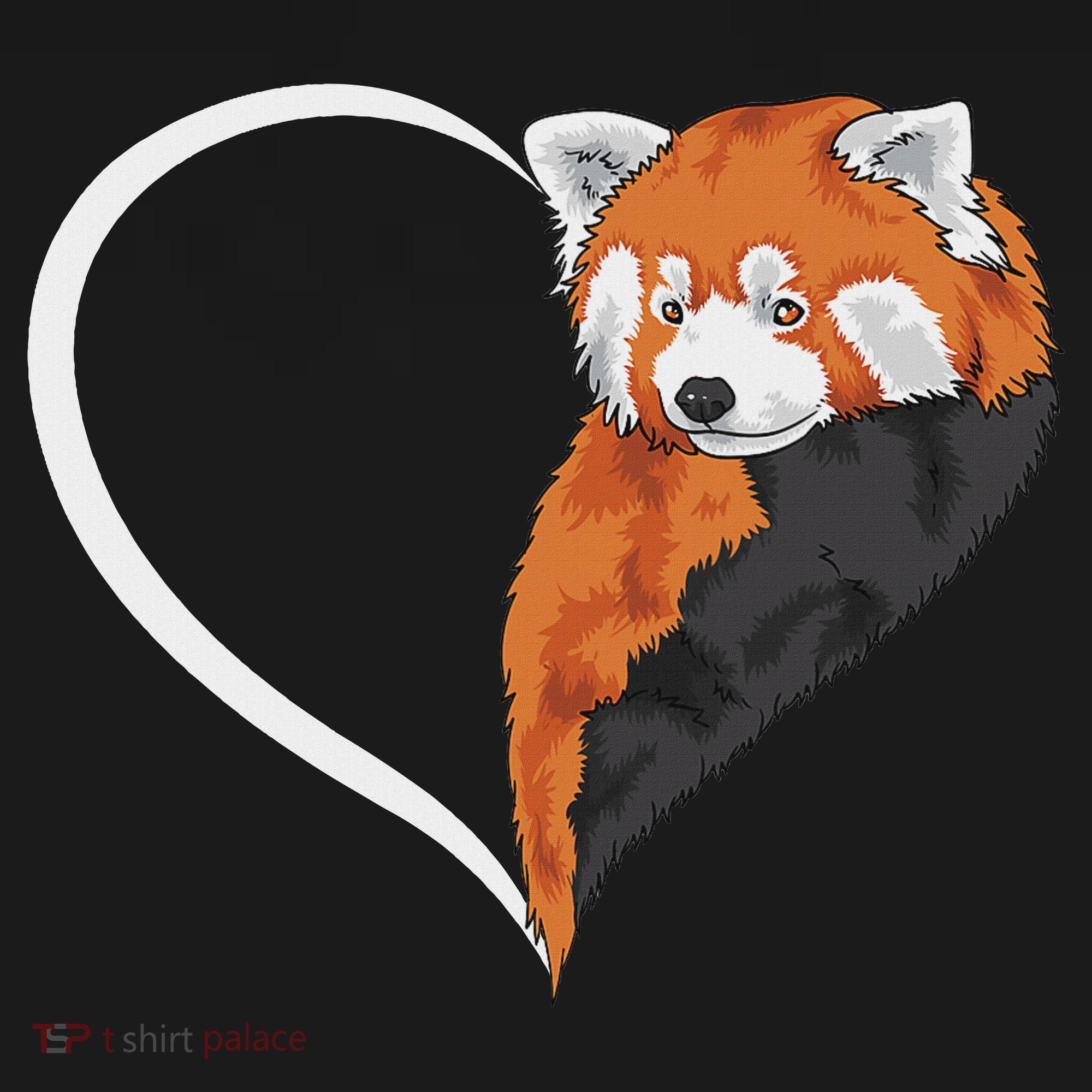 Red Panda S For Women Heart Cute Red Panda Women's Hoodie