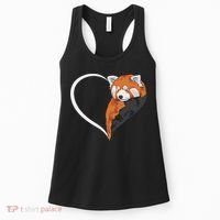 Red Panda S For Women Heart Cute Red Panda Women's Tank Top thumb 0