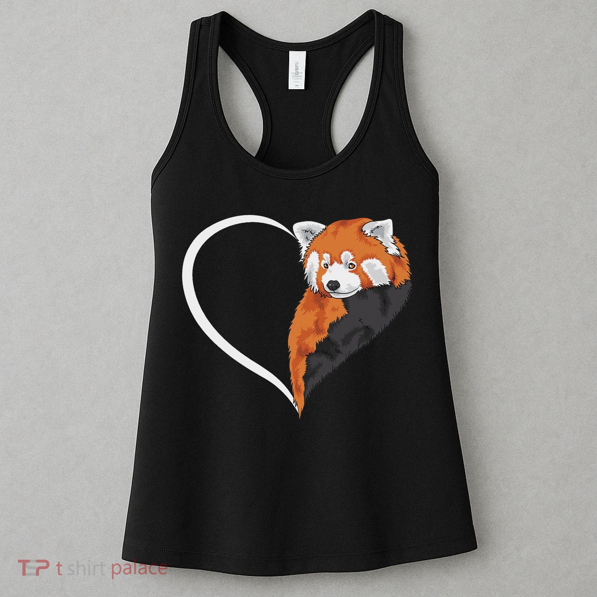 Red Panda S For Women Heart Cute Red Panda Women's Tank Top