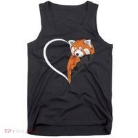 Red Panda S For Women Heart Cute Red Panda Tank Top thumb 0
