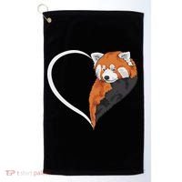 Red Panda S For Women Heart Cute Red Panda Golf Towel thumb 0