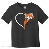 Red Panda S For Women Heart Cute Red Panda Toddler T-Shirt thumb 0