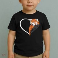 Red Panda S For Women Heart Cute Red Panda Toddler T-Shirt thumb 2