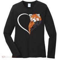 Red Panda S For Women Heart Cute Red Panda Women's Long Sleeve Shirt thumb 0