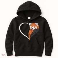 Red Panda S For Women Heart Cute Red Panda Kids Hoodie thumb 0