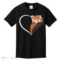 Red Panda S For Women Heart Cute Red Panda Kids T-Shirt thumb 0