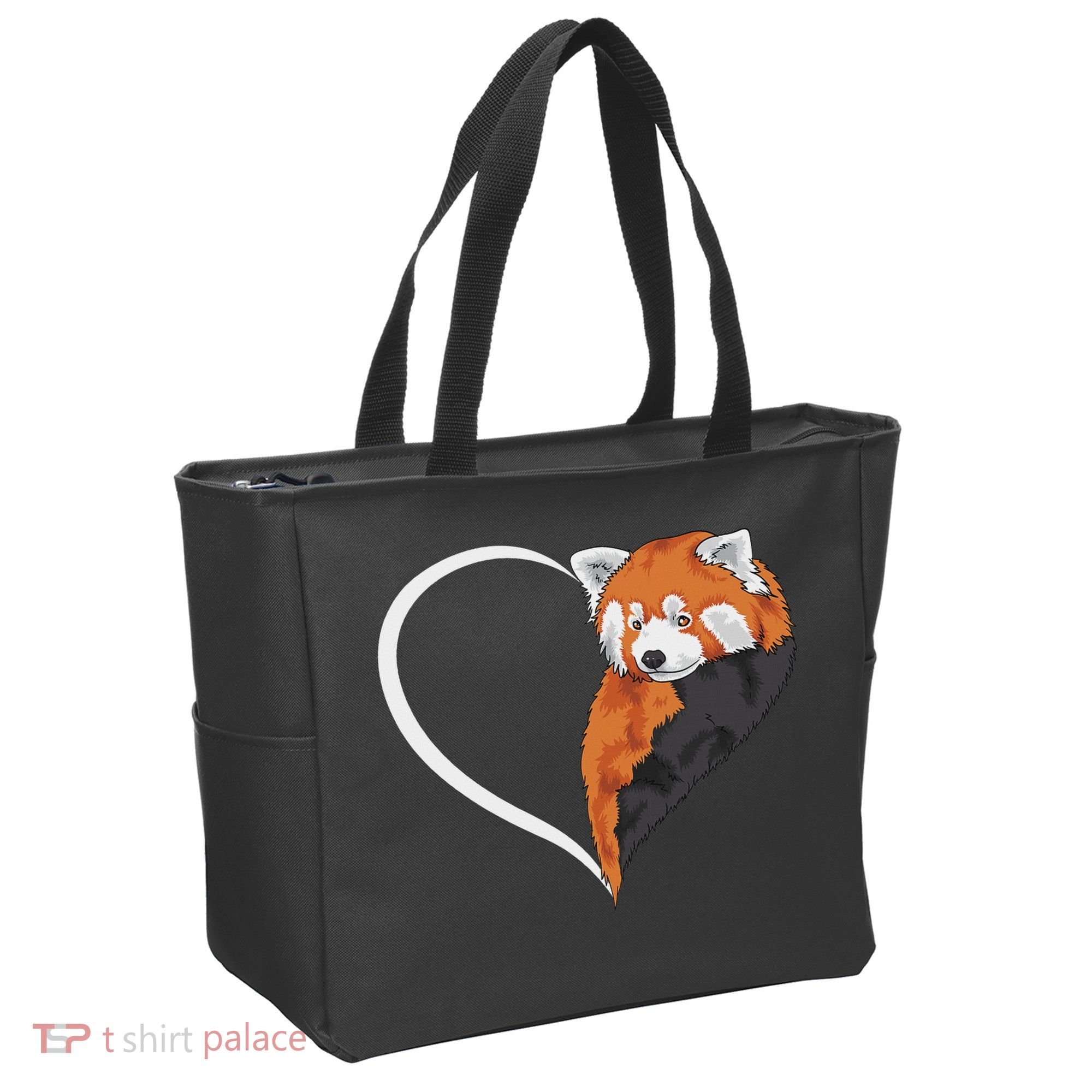 Red Panda S For Women Heart Cute Red Panda Tote Bag